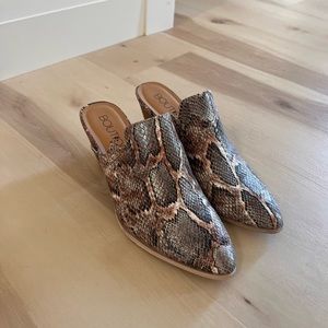 Corkys Snake skin Heeled Mule
